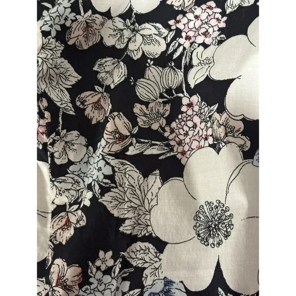 Ann Taylor Dress 16 Floral Cotton Poplin Lined Cottage Wedding Shower Modest Tea - Picture 7 of 14